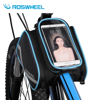 ROSWHEEL 6.2 Palcový vodotesný telefón dotykový displej cyklistické tašky predný rám, top tube taška cestnej MTB horský bicykel Cyklistické accessorie