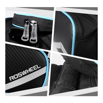 ROSWHEEL 6.2 Palcový vodotesný telefón dotykový displej cyklistické tašky predný rám, top tube taška cestnej MTB horský bicykel Cyklistické accessorie