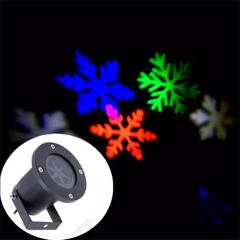 Rotujúce LED Sneženie Projekčnej Lampy Vianočné Osvetlenie Vonkajšie Nepremokavé Sneh Padajúci Reflektor Projekcie Svetla pre Dovolenku