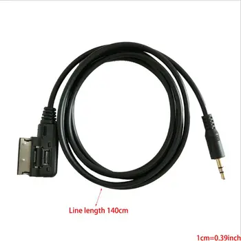 Rozhranie AMI MMI 3,5 mm Samec Jack audio AUX Adaptér Kábel Pre audi vw hot