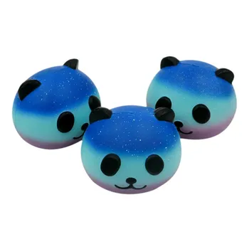 Roztomilé Modré Panda Krém Voňajúce Rozmliaždeniu Pomaly Rastúce Squeeze Dieťa Hračku Telefón Kúzlo Darček
