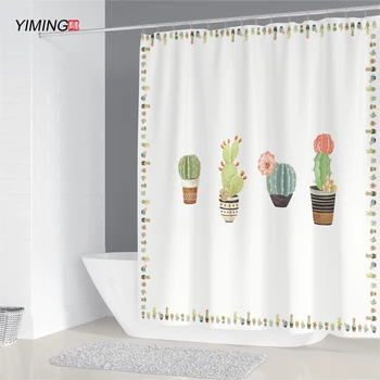 Roztomilý kreslený bee sprchový záves plesniam dôkaz nepremokavé kúpeľňa dekorácie s hákom záclony možno prať záclony 200*180 cm