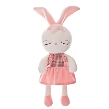 Roztomilý králik plyšové hračky baby doll cartoon zvierat plyšový zajac bábika hračka na spanie spoločníka a spoločník upokojiť deň detí darček