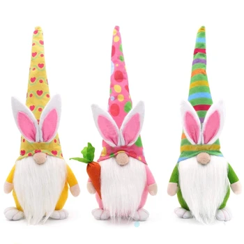 Roztomilý Králik Veľkonočný Zajačik Gnome Decoratio Bábika Domáce Dekorácie Deti Hračky U90A