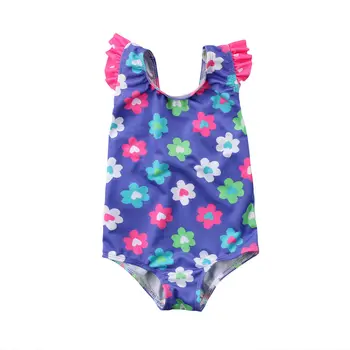 Roztomilý Novorodenca Dievčatá Plavky Princezná Kvet Batole Detské Plavky Swimmable Lete Dojčenské Plávanie Kostýmy