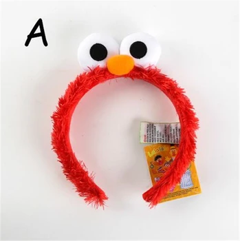 Roztomilý Sesame Street Narodeniny Elmo Veľký Vták Cookie PLNENÉ BÁBIKY HRAČKY hlavový most Vlasy Kapely pre Dospelých Dieťa Darček Strana Dodávky