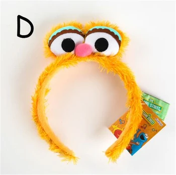 Roztomilý Sesame Street Narodeniny Elmo Veľký Vták Cookie PLNENÉ BÁBIKY HRAČKY hlavový most Vlasy Kapely pre Dospelých Dieťa Darček Strana Dodávky