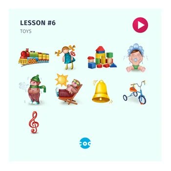 Rozvíjanie hry coobic: anglický jazykový kurz, prvých 50 slov šťastie blok s hračkami triedič montessori kniha ovocie hádať detí computercard učenie jazyka