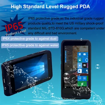 RUGLINE Robustné Vodotesné IP65 6 palcový PDA 4G LTE, WIFI, NFC 1D 2D Čiarových kódov, Mobilné Dátové PDA Windows 10 Ručný Terminál