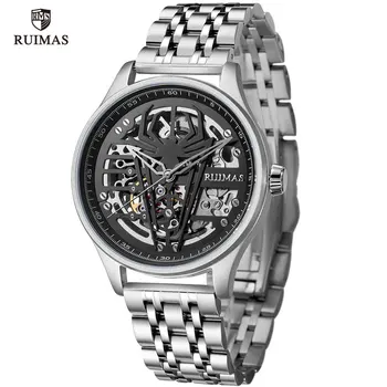 RUIMAS pánske Hodinky Top Značky Luxusné Automatické hodinky Muž Ocele Šport Mechanica Náramkové hodinky Relogio Masculino Reloj Hombre 6787