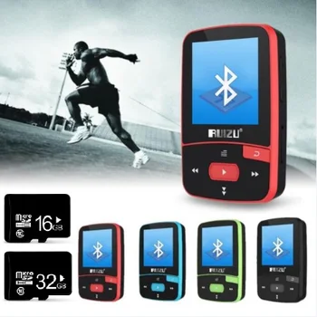 Ruizu X50 Šport Klip Bluetooth, MP3, MP4 Prehrávač Hudby RUIZU X50 1.5 Palcový Displej S FM Rádio, E-Knihy, Hodiny, budík, Údaje Zdarma Shipp