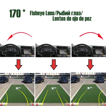 Rukoväť kufra parkovacia Kamera 170° HD Parkovacie Kamery Dynamickej Dráhe Linka pre Nočné Videnie Pre Ford Focus 2012 2013 Focus mk3 3