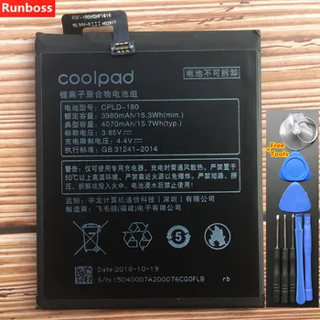 Runboss Originálne Nové CPLD-180 Batérie Pre Coolpad LeEco Pohode Meniča S1 C105-8 4070mAh + Nástroje