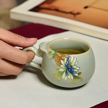 Ruyao Keramické, Porcelánové Kvet Čaj Šálku Kávy a Dráha