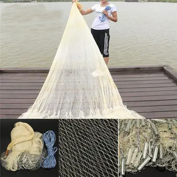 Ručne Liate Čistý 3Mx4M Rybárske siete Nylon Monofil Ryby Gill Čisté Jednoduché Hodiť Rukou Odlievanie Jednoduché Hodiť S Záťaže Rybárske Náradie