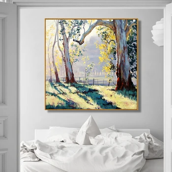 Ručne Maľované Lesa Landscap Umenie Olejomaľba Na Plátne Wall Art Nástenné Ozdoby, Obrázky, Maľovanie Na Live Miestnosti Domova