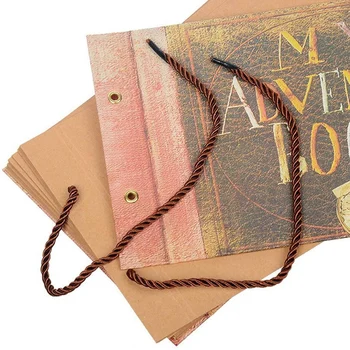 Ručné DIY Albumu Vložiť Vintage Tether Album My Dobrodružné Knihy Do Rodiny Zápisník Foto Album