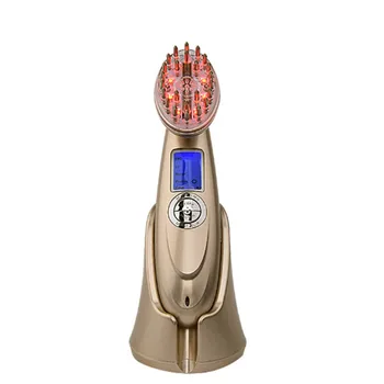 Ručné RF Vlasy Hrebeňom EMS Micro Aktuálne Vibračná Masáž Špirála infračervené Fyzioterapia Domáce použitie Lasera Vlasov Regenerácia Prístroje