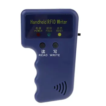 Ručné RFID 125KHz Rozmnožovacie Kopírka Spisovateľ Programátor Reader + Klávesy EM4305 T5577 Prepisovateľné ID Keyfobs Značky Karty 35ED