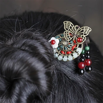 Ručné Vintage Dreva Čínske Svadobné Vlasy Stick Headpiece Pre Ženy Kvet Vlasy kolíky Vlasové Ozdoby Hlavy Príslušenstvo Šperky