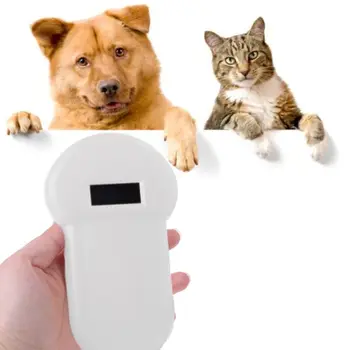 Ručné Ziskové Pet Čip Reader Skener Zvierat Mikročip Uznanie Reader pre Mačka, Pes Transpondérov v Prípade Zhora
