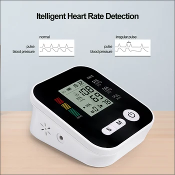 RZ Hornej končatiny Krvný Tlak Monitor Putá Digitálny Merač Krvného Tlaku S Hlasovým Prenosné Automatické Tonometer Sphygmomanometer