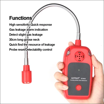 RZ Horľavý Plyn Alarm Detektor Pre Domáce Mierne Úniku Plynu, Horľavého Zemného Plynu Detektor Úniku Monitor Gas Analyzer