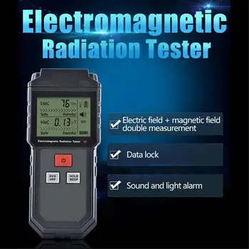 RZ825 Elektromagnetického Poľa Žiarenia Tester EMF Meter Digitálne Počítadlo Dozimeter LCD Detektora Merania pre Počítač, Telefón
