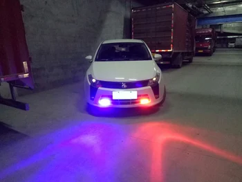 RÁDIOFREKVENČNÉ Diaľkové Ovládanie, Led flash light Auto blikanie DRL Denné Výstražné svetlo Núdzového Polícia svetlo jazdy hmlové svietidlo