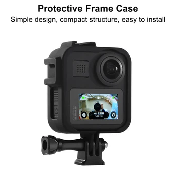 Rám puzdro pre GoPro MAX 360 Screen Protector Tvrdené Sklo Ochranné Objektív Film Bývanie Namontujte Kryt pre Go Pro Max Príslušenstvo