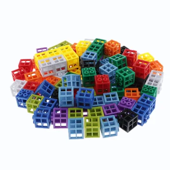 Rôzne Farby Matematika Odkaz Kocky Spriahnuté Bloky Vzdelávacie Počítanie Hračky