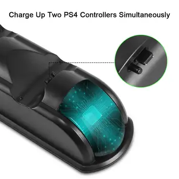 Rýchle Nabíjanie na PS4 Dual Dock Radič Nabíjačku Nabíjacej Stanice Gamepad Stojan, Držiak pre SONY PlayStation 4 Dropshipping