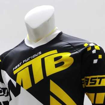 Rýchle suché priedušné Cyklistické motocross jersey top Tričko MTB Downhill nosiť krátke rukávy oblečenie
