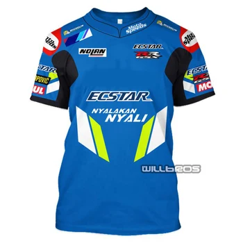 Rýchle Suché Tričká Pre Motocykel Suzuki Downhill Bike Lete Dres Šport Krátky Rukáv Pánske Racing T-shirt