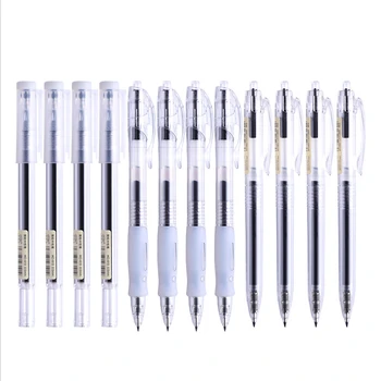 Rýchlo sa odparujúci gélové pero pre študentov vyšetrenie sign pen black in jednoduché 0.5 Stlačte vody pero priame kvapaliny Zhuzhu Jún xueba pero