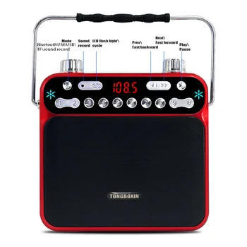 S Dvoma 18650 Batérie Prenosných Bezdrôtových Bluetooth Reproduktor Vonkajšie Vysoká Mikrofón FM Rádio AUX, USB TF MP3 Prehrávač LED Dotyk