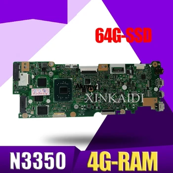 S N3350-CPU 4G-RAM 64 G-SSD Notebook základná Doska Pre Asus Vivobook Flip TP401NA TP401N TP401MA TP401M Doske Test dobré