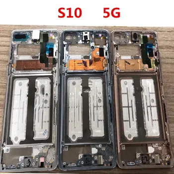 S10 5G Pre Samsung Galaxy s rezacím zariadením S10 5G G977 Stredný Rám Doska Bývanie Rada LCD Podpora Polovice Modularitou Rámu Nahradiť Opravy Náhradných dielov