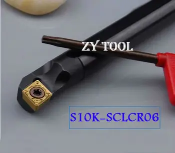 S10K-SCLCR06 Nudné Bar,Vnútorný nástroj na sústruženie,CNC sústruženie držiaka nástroja,Sústruh rezný nástroj,nudné bar pre CCMT060202/04/08 Vložky