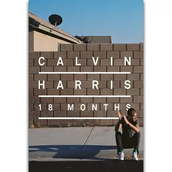 S1457 Album Calvin Harris 18 Mesiacov DJ Hudba Hviezda Wall Art Maľovanie Tlač Na Hodváb Plátne, Plagát, Domáce Dekorácie