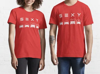 S3XY Tesla Model S Model 3 Model X Model Y Elon Musk Hot Predaj Klaun T Shirt Muži/ženy Vytlačené Teroru Módne T-shirts