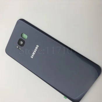 S8+ Kryt Batérie sklo Samsung Galaxy S8 plus G955 G955F SM G955FD S8 G950 G950F Späť na Bývanie Dvere+objektív Fotoaparátu Náhradné