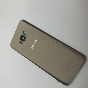 S8+ Kryt Batérie sklo Samsung Galaxy S8 plus G955 G955F SM G955FD S8 G950 G950F Späť na Bývanie Dvere+objektív Fotoaparátu Náhradné
