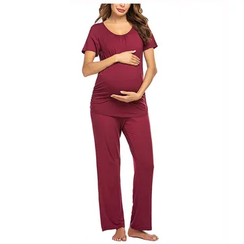 SAGACE Ženy Pregancy Pyžamo Ošetrovateľskej Oblečenie Sady Plus Veľkosť Sleepwear Dojčenie Pyžamo Sady Pre Tehotné Ženy