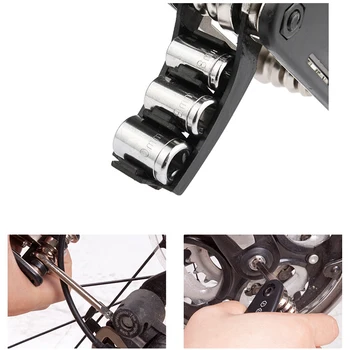 Sahoo 16 v 1 Multifunkčné Bike Nástroj Požičovňa Mechanik Repair Tool Kit Hex Tlačidlo Cyklistické Kľúča Štrbinový Krížový Skrutkovač