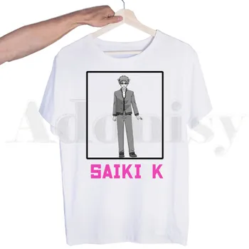 Saiki je Zmätený, Katastrofálne Život Saiki K T-shirts Top Tees Streetwear Harajuku Vtipné Tričká Muži Móda Letné Tričko