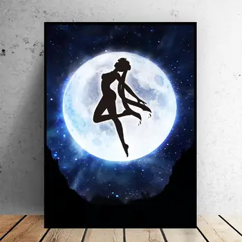 Sailor moon Plátno na Maľovanie Umenia, Tlače, Plagát, Obraz na Stenu Moderný Minimalistický, Spálne, Obývacej Miestnosti Dekorácie