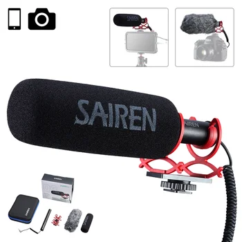 Sairen Q3 Hypercardioid Brokovnice Rozhovor Mikrofón Štúdio pre Audio Nahrávanie Hlasu Mic pre iPhone, Android Mobilný Telefón DSLR