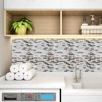 Samolepiace mozaiky kuchynské nástenné backsplash kúpeľňa nepremokavé dekoratívne samolepky pre obklady
