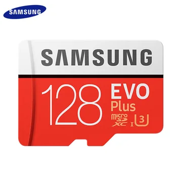 SAMSUNG Flash Karta 128 GB TF Karty, Pamäťová Karta 256 GB Micro SD Karta Class Červená Max 80 MB/S Uitra C10 EVO Plus U1 SDXC Karty